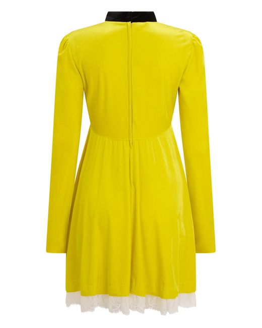 Philosophy Di Lorenzo Serafini Yellow Contrast Trim Dress