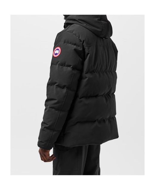 Canada Goose Black Logo Patch Parka Down Jacket for men
