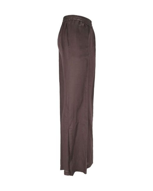 Aspesi Brown Elasticated Waistband Straight Trousers