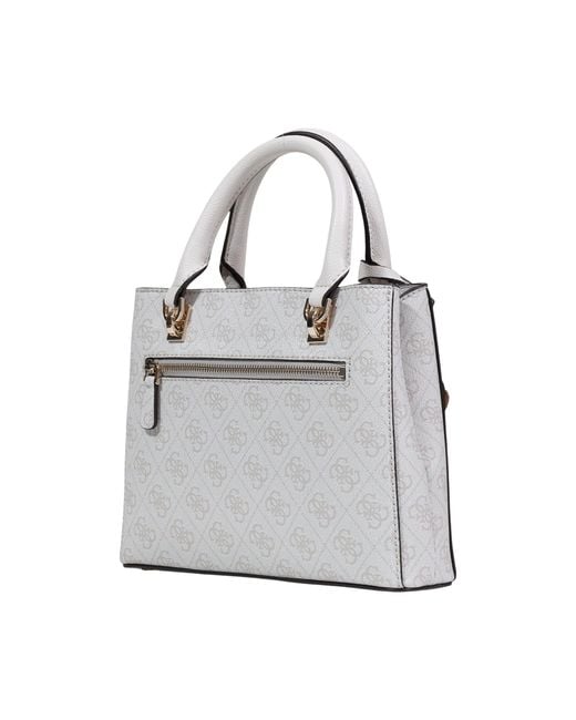 Guess White Double-Handled Shoulder Bag