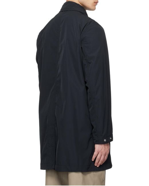 Stone Island Blue Compass-Badge Long-Sleeved Parka for men