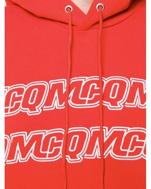 McQ Alexander McQueen Embroidered Logo Hoodie for men