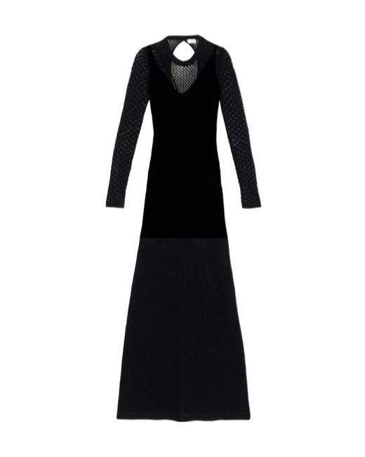 Isabel Marant Black Florie Knitted Maxi Dress
