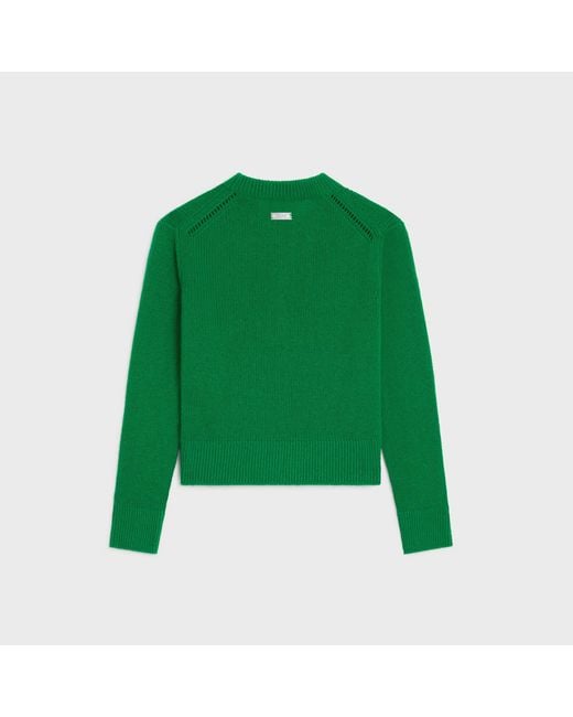 Céline Green Crewneck Sweater