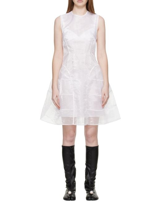 CECILIE BAHNSEN White Abigail Dress