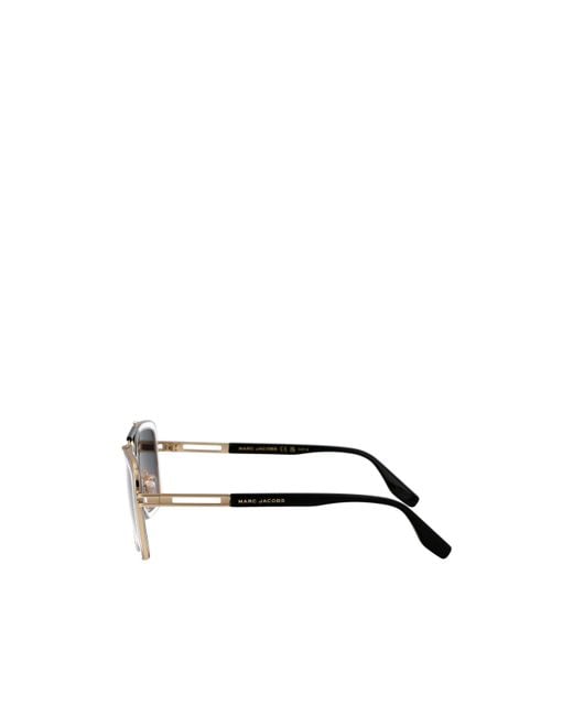 Marc Jacobs Blue Eyewear Pilot Frame Sunglasses for men