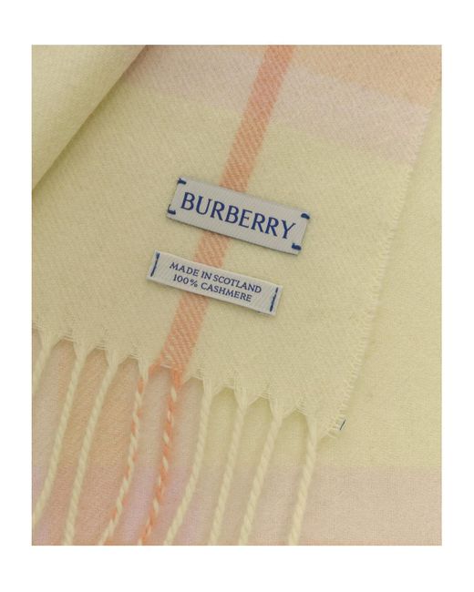 Burberry Natural Plaid Scarf for men