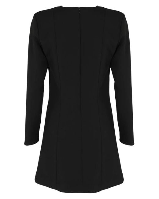 Seventy Black V-Neckline Mini Dress
