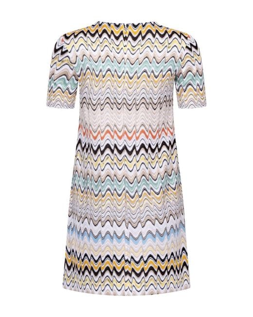 Missoni White Short-Sleeved Dress