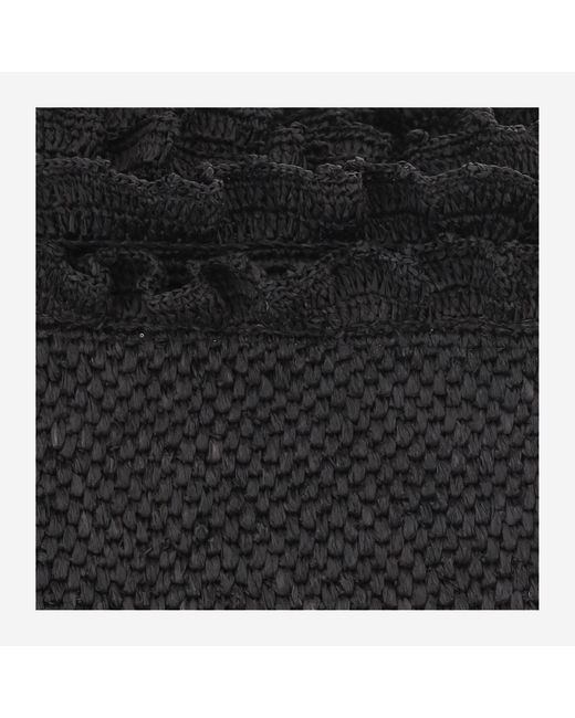 IBELIV Black Laguna Ruffled Shoulder Bag