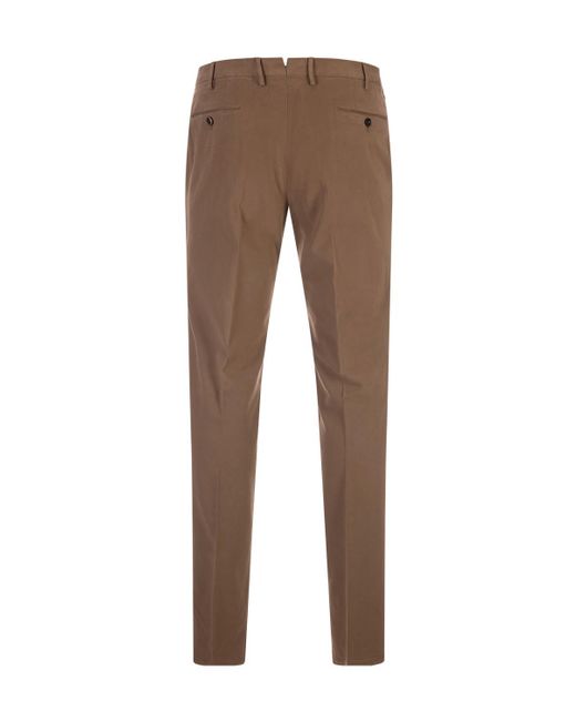 Pt Pantaloni Gray Pt Torino Slim Flat-Front Pants for men