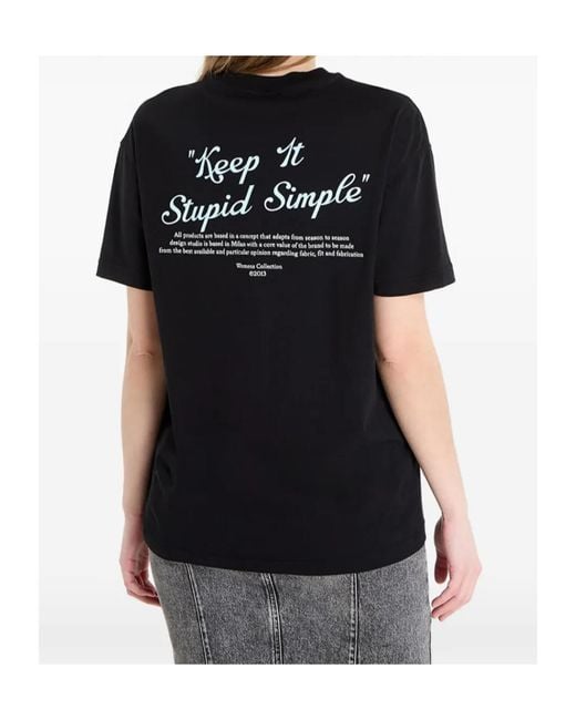 Off-White c/o Virgil Abloh Black Kiss Quote T-Shirt