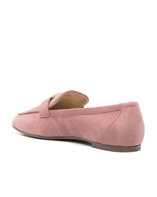 Tod's Pink Round Head Loafer Shoes