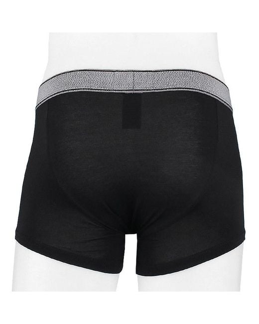 Emporio Armani Black Elastic Waist Boxer Underwear 2-Piece Set for men