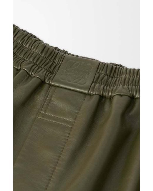 Loewe Green Elastic Waist Shorts for men