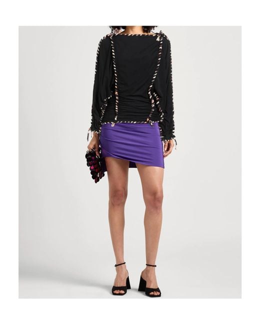 Isabel Marant Black Ribbon Design Top