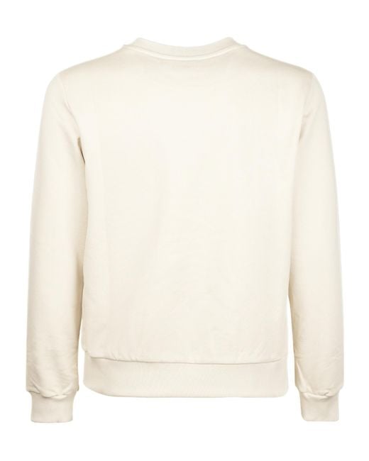 A.P.C. White Logo Sweatshirt for men