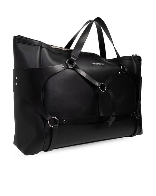 DSquared² Black Caged Duffle Bag for men