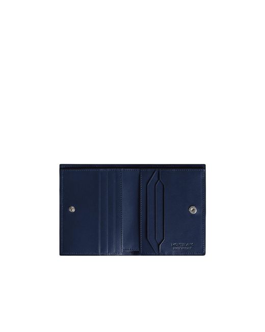 Montblanc Black Meisterstück Leather 6Cc Compact Wallet for men
