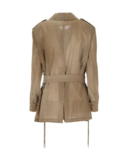 Ermanno Scervino Natural Belted Jacket