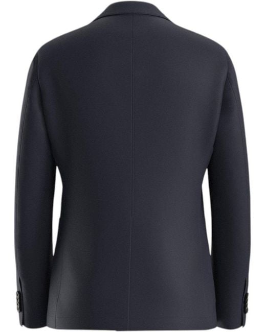 Boss Blue Long-Sleeved Suit Jacket for men