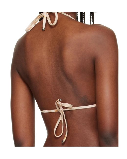 Burberry Brown Check Bikini Top