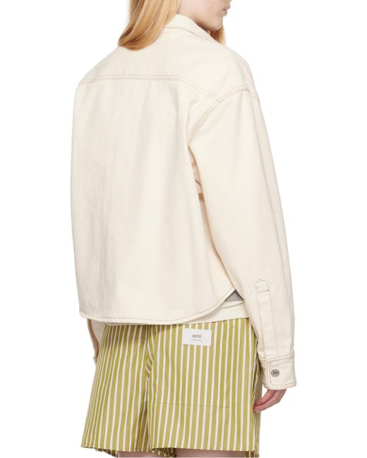 AMI Natural 'Ami De Coeur' Overshirt