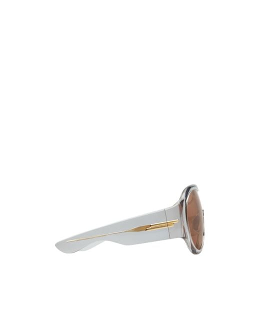 Bottega Veneta Brown Eyewear Mask Frame Sunglasses