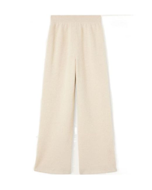 Loro Piana White Elastic Waist Casual Pants