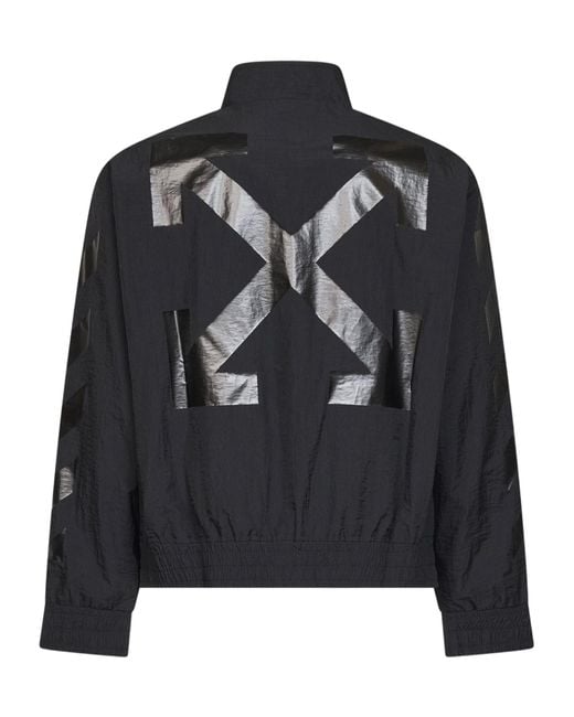 Off-White c/o Virgil Abloh Black Arrows Diagonals Zip-Up Jacket for men