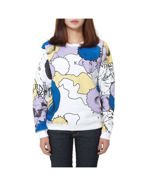 KENZO Blue Printed Sweater