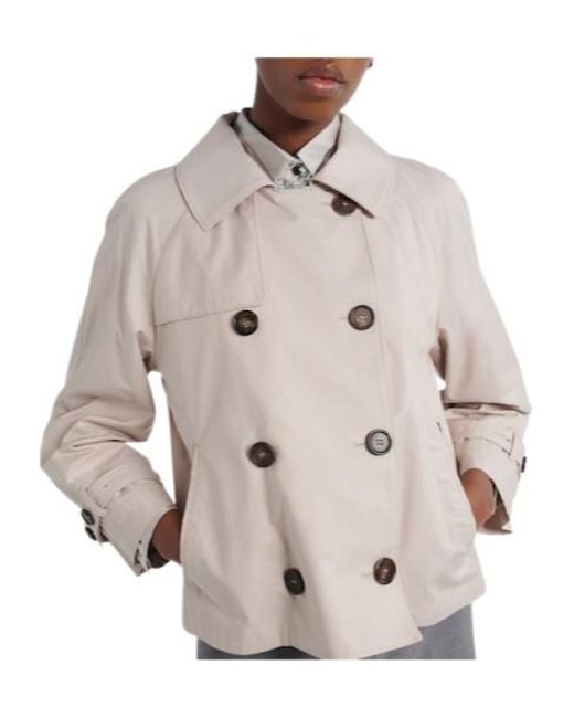 Max Mara Natural Cotton-Blend Twill Jacket