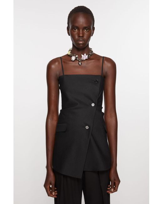 Acne Black Blazer-Style Top