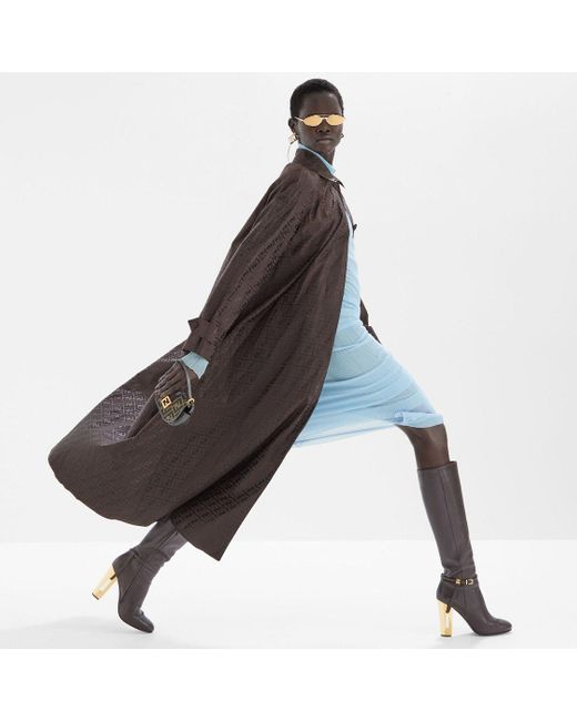 Fendi Blue Light- Silk Blend Dress