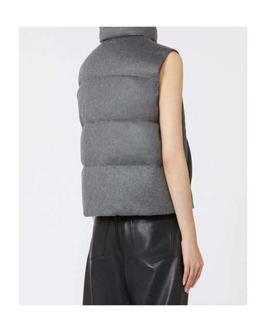 Max Mara Gray The Cube Amoroso Quilted Down Gilet