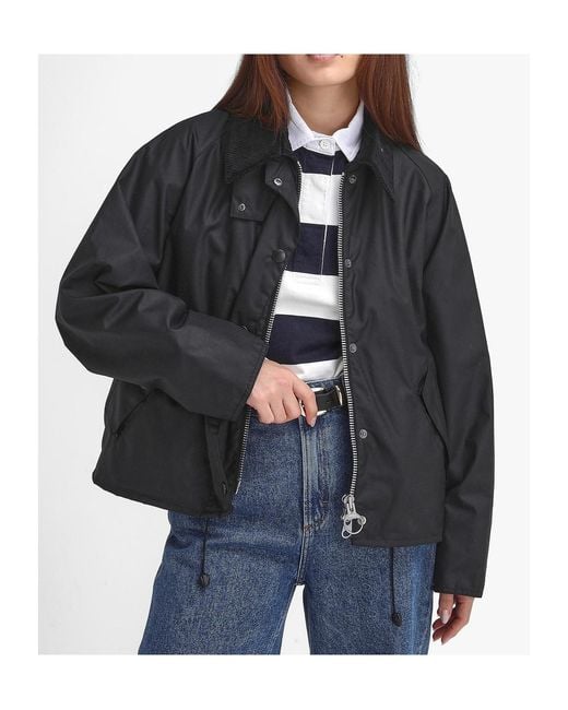 Barbour Black Transport Waxed Jacket