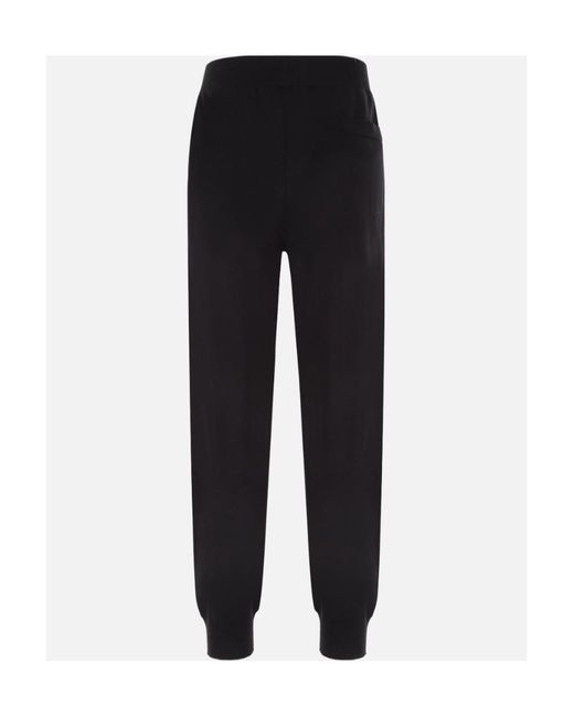 Givenchy Black Logo Intarsia-Knit Jogging Pants for men