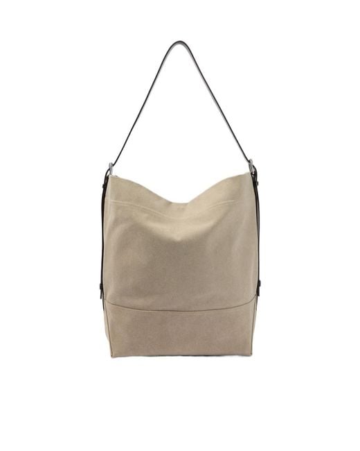 Lemaire Natural Logo Detail Shoulder Bag for men
