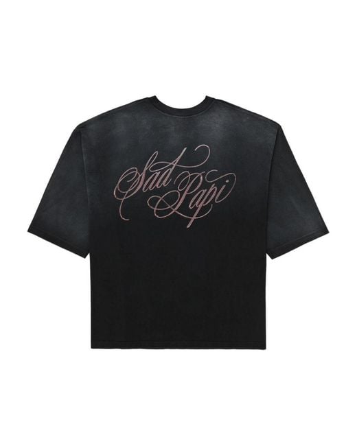 Willy Chavarria Black Crew Neck T-Shirt for men