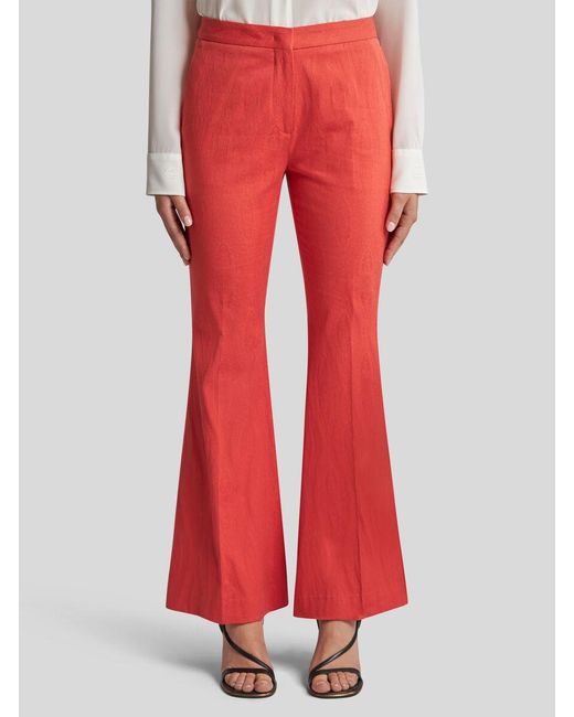 Etro Paisley-Jacquard Flared Trousers