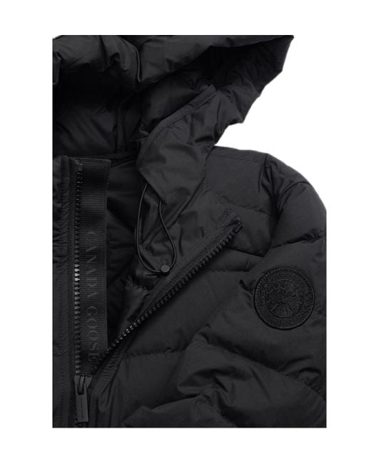 Canada Goose Black Crofton Quilted Hooded Jacket for men