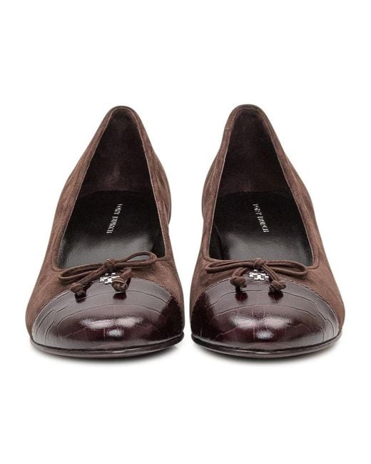Tory Burch Brown Bow-Detailed Pumps