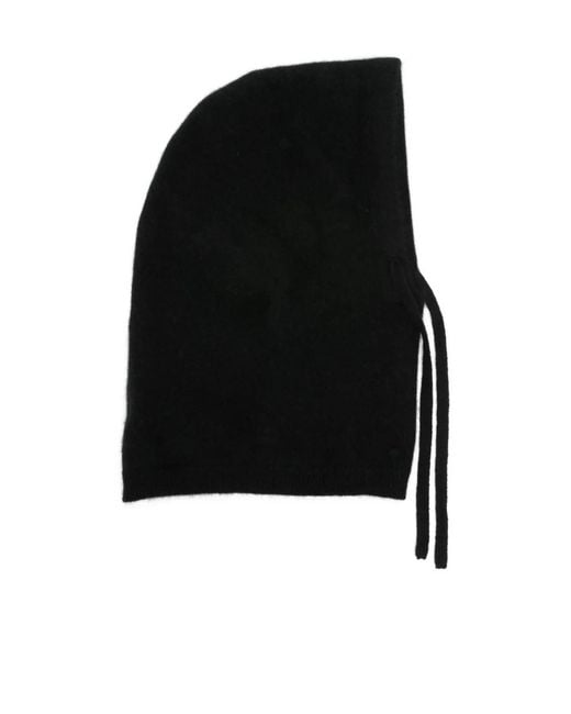 P.A.R.O.S.H. Black Drawstring Hooded Scarf