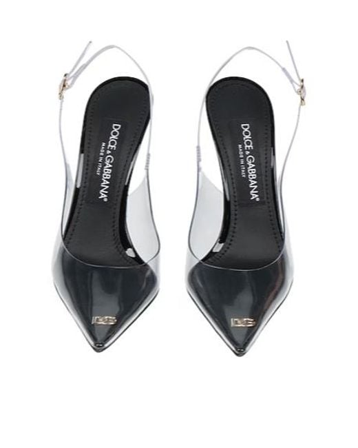 Dolce & Gabbana White Pointedtoe Solidcolor Thinstrap Highheels
