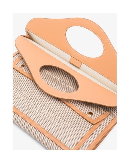 Burberry Natural Small Pocket Clutch Bag