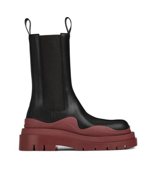 Bottega Veneta Women's Brown Leather Chelsea Boots