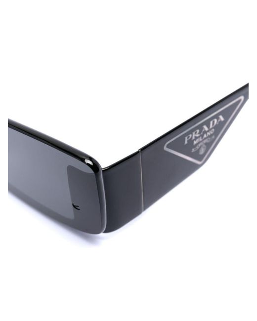 Prada White Cat-Eye Logo-Print Sunglasses