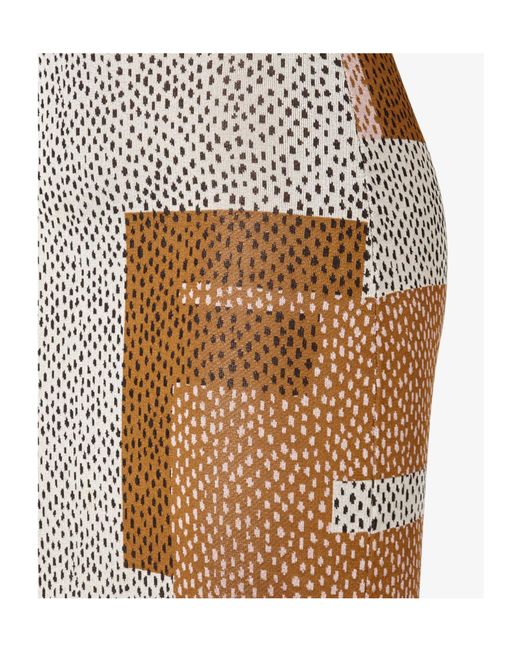 Fendi Multicolor Peppered Falena Motif Square-Neck Midi Dress