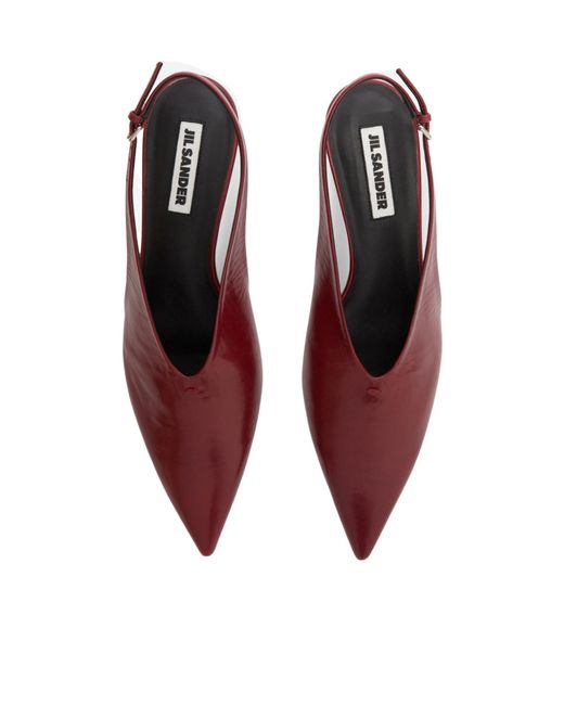 Jil Sander Red Pumps