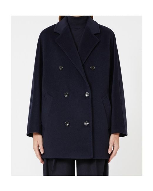 Max Mara Blue Short 101801 Icon Coat